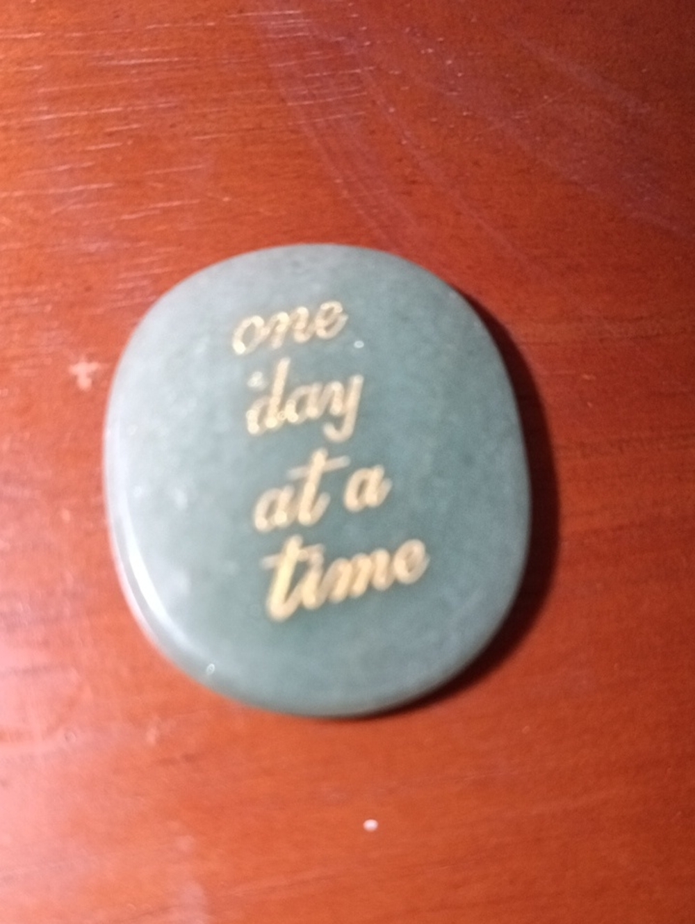 Inspirational Pocket Stone — Green Aventurin Crystal